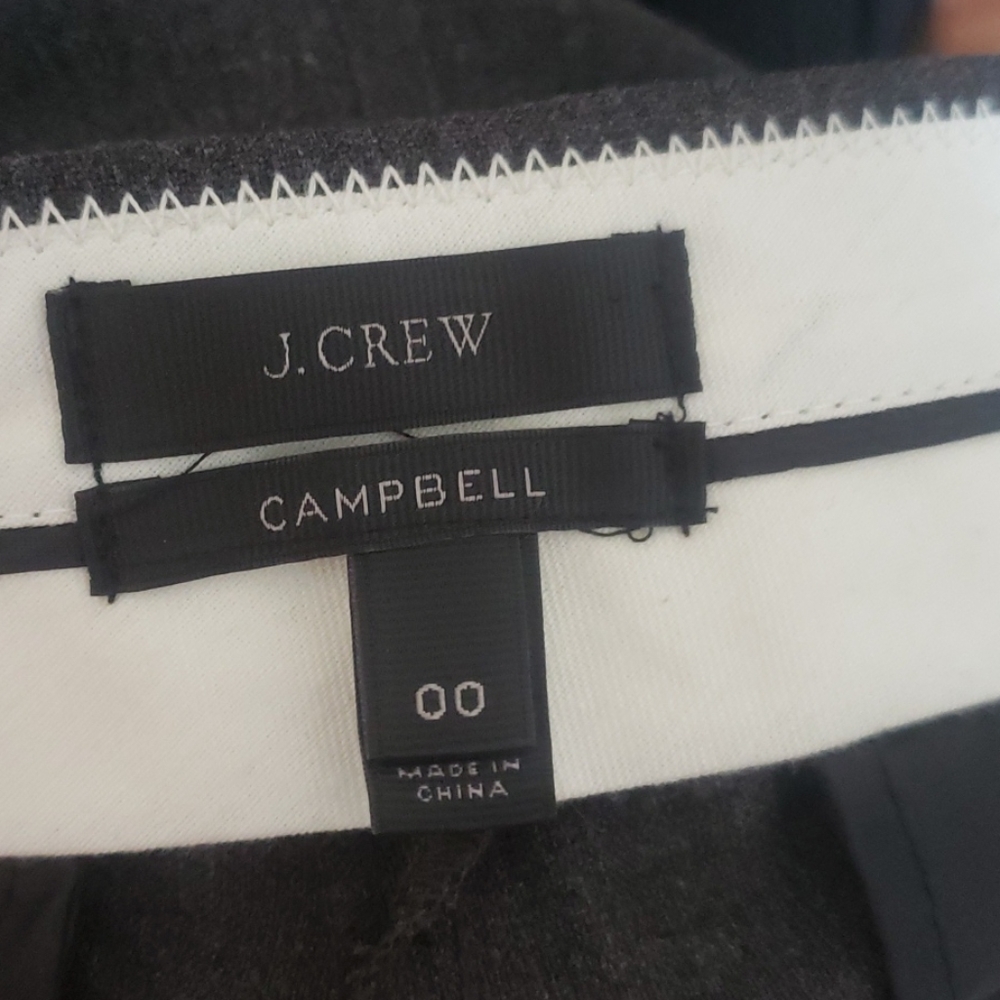 J.crew Campbell leather detail pants size 00 - Picture 4 of 11